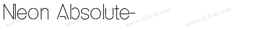 Neon Absolute字体转换